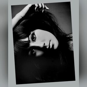 Cher Black White Photograph Vintage Style Wall Art